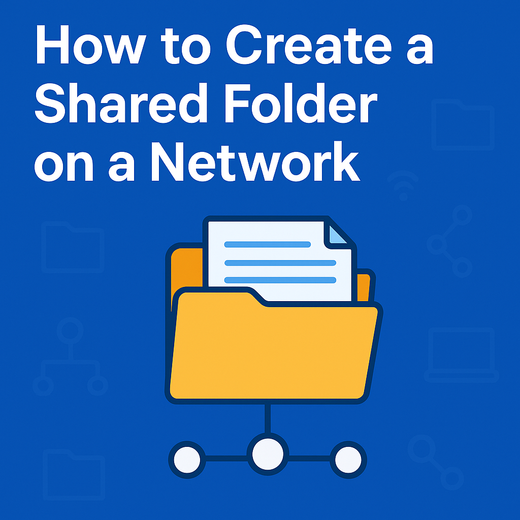 How to Create a Shared Folder on a Network in Windows